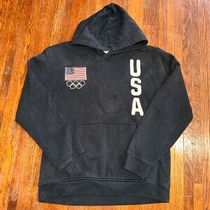 Large Team USA Olympic Black Hoodie